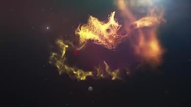 星河穿梭闪光粒子视频的预览图